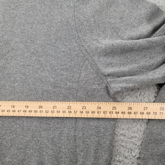 Calvin Klein Sweater Mens XL Gray V-Neck Long Sleeve Pull over Elastic Waist - Picture 14 of 14